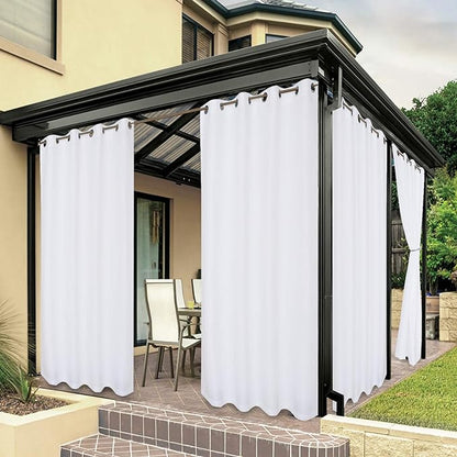 BONZER Outdoor Curtains for Patio Waterproof | Premium Thick Privacy by Bonzer