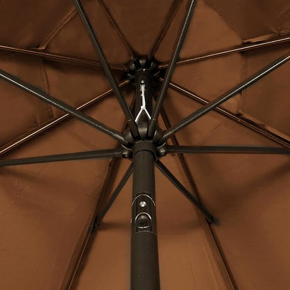 9' Outdoor Patio Umbrella, Outdoor Table Umbrella, Yard Umbrella, Market - Image 3