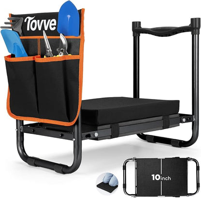 Tovve Foldable Garden Kneeler and Seat, Heavy Duty Garden Stool by Tovve