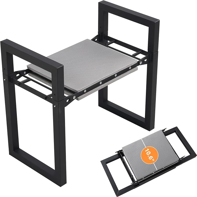 Garden Kneeler and Seat Heavy Duty 500lbs, Anti-Tip Gardening Stools by Unknown