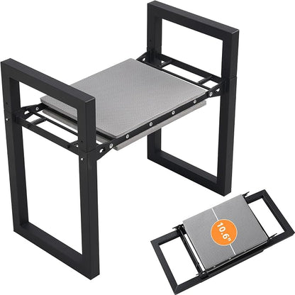 Garden Kneeler and Seat Heavy Duty 500lbs, Anti-Tip Gardening Stools by Unknown