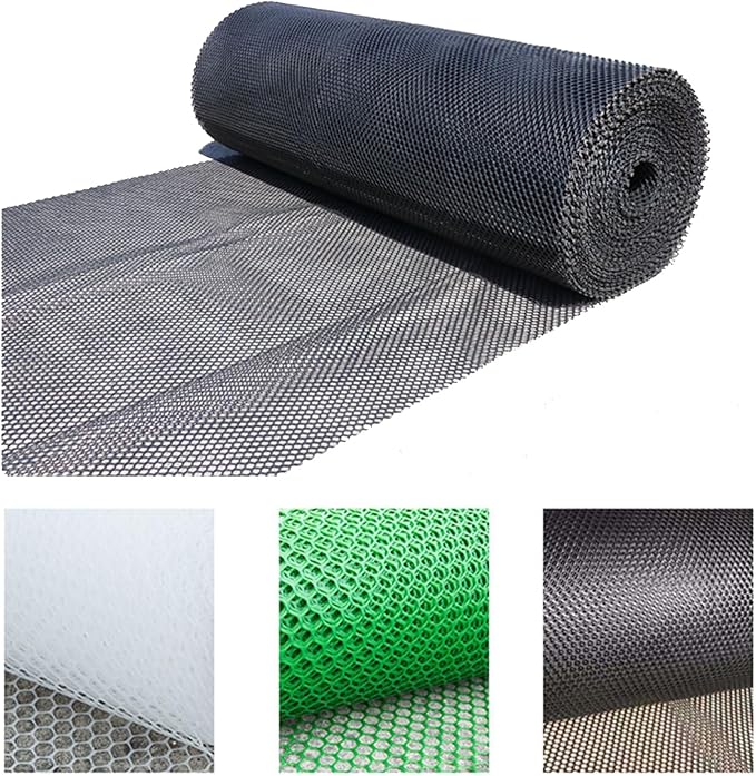 39.3″ x 32.8′ Chicken Mesh Fence Roll Versatile Plastic Fencing Netting Heavy Duty Balcony Protection Safety Mesh Easy Cut for Home Décor Gardening Poultry Barrier(Size:1x30M - Mesh 1.2cm,Color:Black)