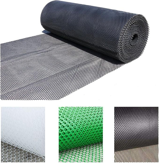 39.3″ x 32.8′ Chicken Mesh Fence Roll Versatile Plastic Fencing Netting Heavy Duty Balcony Protection Safety Mesh Easy Cut for Home Décor Gardening Poultry Barrier(Size:1x10M - Mesh 1.8cm,Color:Black)