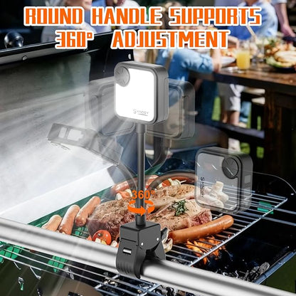 BBQ Grill Light Designed for Blackstone Griddle & Weber Grill - Smoker Grilling Accessories, Perfect Gifts for Men, Rechargeable Ultra-Bright BBQ Grill Lights for Grill (Christmas Gifts)