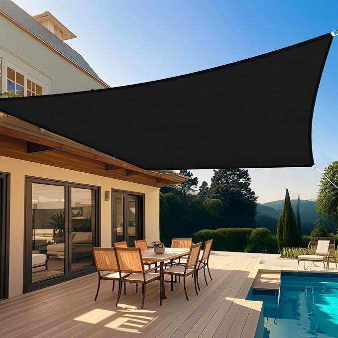 Shade&Beyond Custom Sun Shade Sail 8'x10'RectangleSun Sail Shades Patio UV by ShadeBeyond