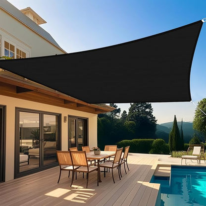 Shade&Beyond Custom Sun Shade Sail 8'x10'RectangleSun Sail Shades Patio UV by ShadeBeyond