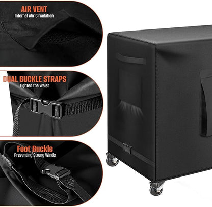 Kovshuiwe Outdoor Dining Cart Cover - Heavy Duty Waterproof Cover for Royal Gourmet Cart Flattop Worktable PC3401S & PC3401B, Compatible with 40 inch Outdoor Utility Cart-40 x 24 x 32 Inch