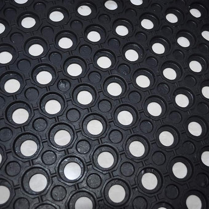 Anti-Fatigue Rubber Floor Mat - NANBOWANG Commercial Grade Interlocking Non-Slip Recycle Tyre Floor Mats for Restaurant Kitchen Bar Garden Outdoor Wet Area(36"x 36")