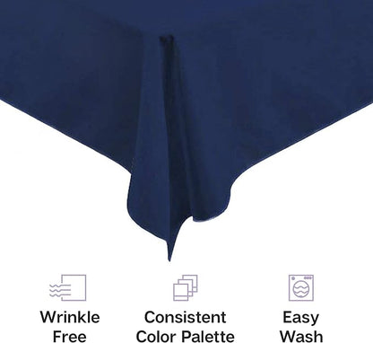 Gee Di Moda Rectangle Tablecloth - 60 x 126 Inch Caribbean Table Cloth for 8 Foot Rectangle Tables - Heavy Duty Washable Fabric - for Holiday Party, Dinner, Weddings, Baby Shower & Events