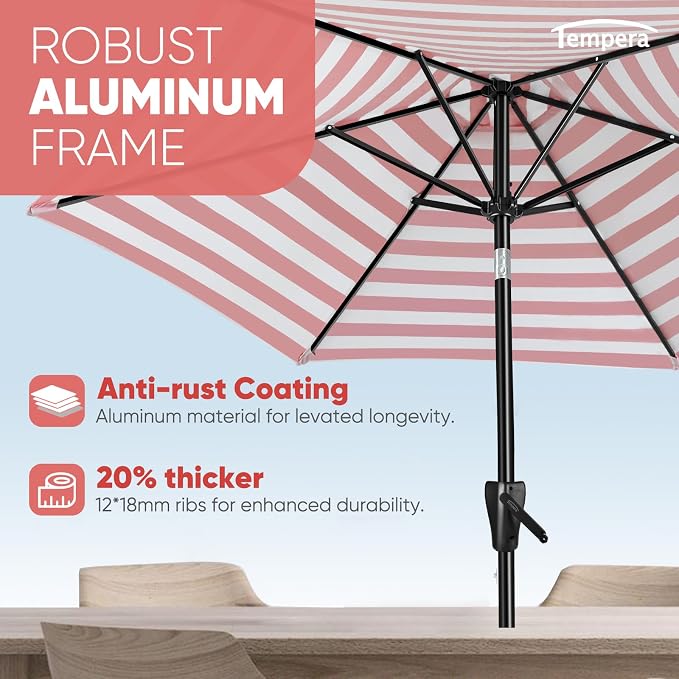 Tempera Patio Market Outdoor Table Umbrella - Image 2