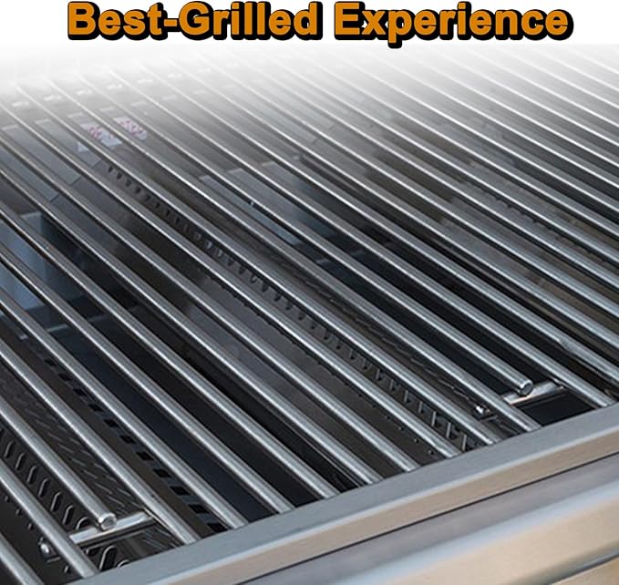 16517 Grill Grates Replacement Parts for Bull Grill Parts 5 Burner Brahma 30 Inch 57568 57569 57568CE 57569CE 57568AGA 57569AGA Lion Premuim L90000 40 Inch Stainless Steel Cooking Grate 5 Pcs