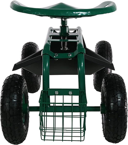 Sunnydaze Rolling Garden Cart - Image 8
