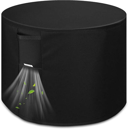 Fire Pit Cover Outdoor Round 32"D X 24"H Heavy-Duty Waterproof 600d Oxford Fading Resistant Tear-Resistant Patio Gas Fire Pit Table Cover