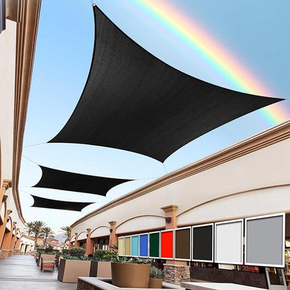 Royal Shade 10' x 12' Black Rectangle Square Sun Shade Sail Order to Make by RoyalShade