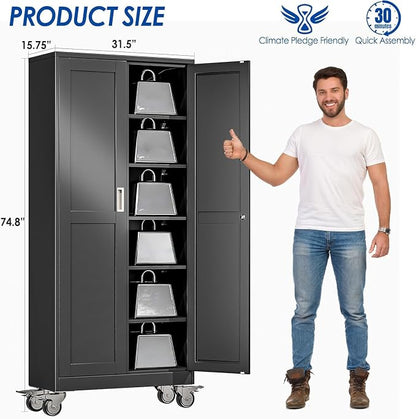 GAIOUS Metal Garage Storage Cabinet - Image 2