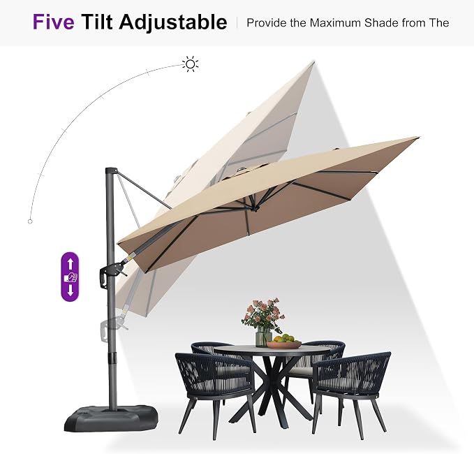 PURPLE LEAF Outdoor Umbrella - Image 7