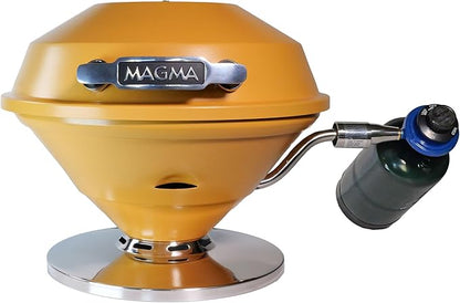 Magma C10-105-MUS Mustard Beach Fire Gas Grill | Portable Gas BBQ | Compact Propane Grill | Stylish Outdoor Cooker