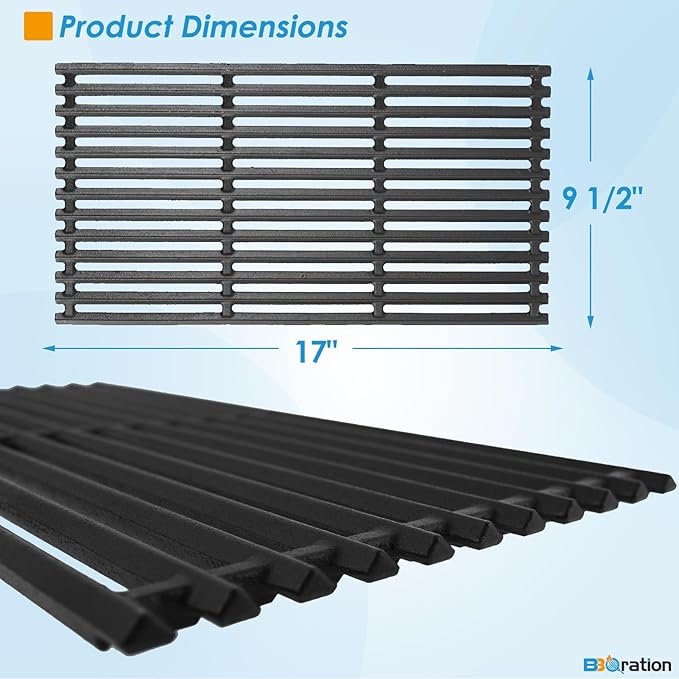 17" Grill Grates and Emitter for Charbroil TRU Infrared 4-Burner 463255020 463242715 463242716 463276016 466242715 463257520 Parts for Charbroil Grill Replacement Parts