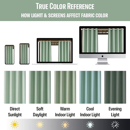 Outdoor Indoor Curtains W52 x L108 - Image 6