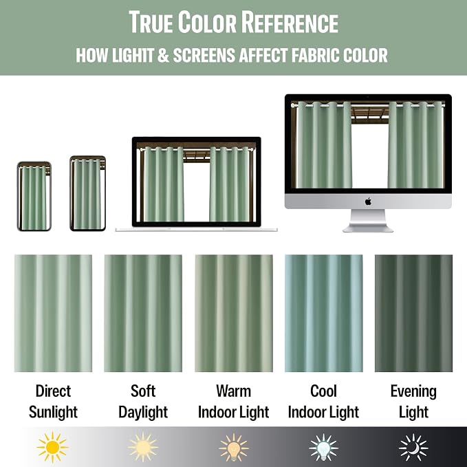 Waterproof Outdoor Curtain W105 x L84 - Image 6