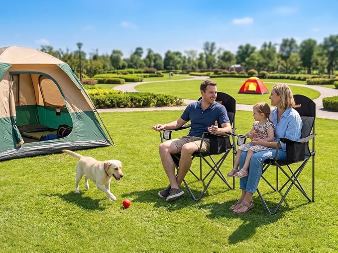 Oversized Padded Camping Chairs - Image 2
