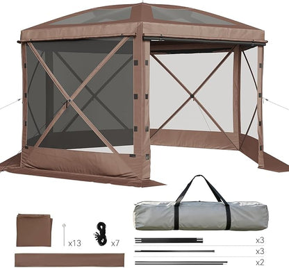 Aoxun 15x15ft Pop Up Canopy Tent, Screen Tent - Image 6
