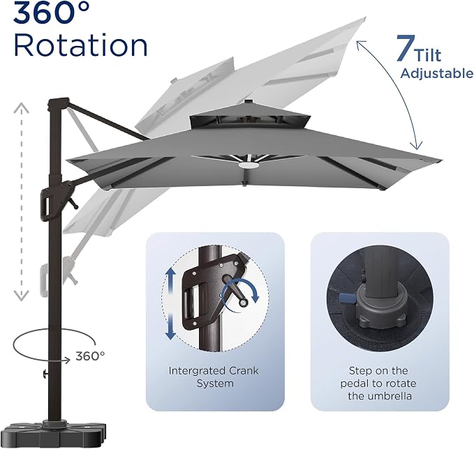 Deconk 10' X 13 'Patio Umbrella - Image 9