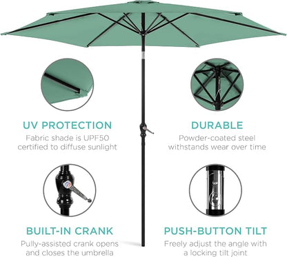 Best Choice Products 10ft Outdoor Patio Umbrella, Outdoor Table Umbrella - Image 5