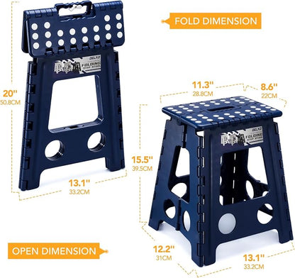 Delxo 16 Inch Folding Step Stool, Foldable Step Stool - Image 5