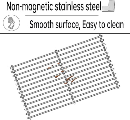 Kalomo Grill Grates Grill Replacement Parts for BBQ Uniflame Grill GBC1030W, GBC1030WRS, GBC1030WRS-C, GBC1134W, GBC1134WRS, Porcelain Steel Heat Plates Shield Cooking Grids Accessories