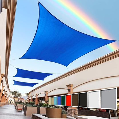 Royal Shade 12' x 12' Custom Size Blue Rectangle Sunshade Sail by RoyalShade