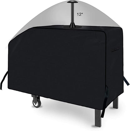 iCOVER 28 inch Griddle Cover for Blackstone, 600D Heavy Duty Waterproof Anti-UV Canvas Flat Top BBQ Covers for 28" Outdoor Cooking Gas Grill Griddles with One Side Shelf