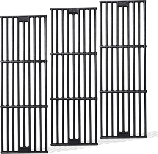 Cooking Grates Replacement Parts for Chargriller Gas Grill 2121,2123, 2222, 2828, 3001, 3030, 3725, 4000, 5050, 5252, 5650,9020,King Griller 3008, 5252,19 3/4" x 6 3/4" Each, 3 Pack