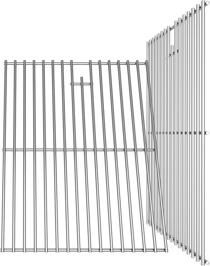 2Pack 17 Inches Stainless Steel Grill Grate for HomeDepot Nexgrill 4 Burner 720-0830H, 720-0830D, 720-0783E, 720-0783C, 5 Burner 720-0888, Heavy Duty Cooking Grill Grate Replacement