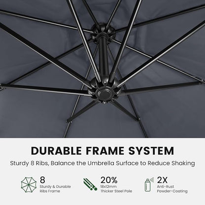 10FT Outdoor Patio Umbrella - Image 7