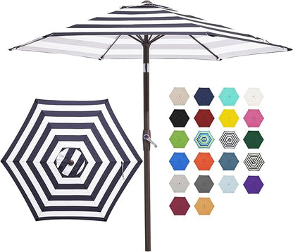 JEAREY 7.5 ft Outdoor Patio Umbrella, Table Umbrella, Tilt & Crank lift by JEAREYOutdoorsCollection