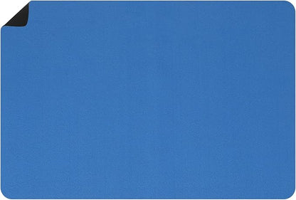 uxcell Silicone Mats for Kitchen Counter, 35.4" x 23.6" Non-Slip Countertop Protector Mat Heat Resistant Coffee Mat Waterproof Table Placemat, Blue