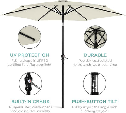 Best Choice Products 10ft Outdoor Patio Umbrella, Outdoor Table Umbrella - Image 5