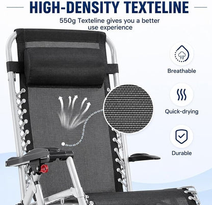 Yaheetech 29" Zero Gravity Chair Adjustable, - Image 7