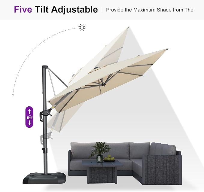 PURPLE LEAF Outdoor Umbrella - Image 7
