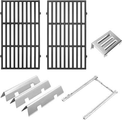 AJinTeby 7635 Flavorizer Bars 7637 Grates 69785 Burner Tube 67060 Heat Deflector Replacement Kit for Weber GS4 Spirit & Spirit II 200 Series, Spirit E210 E220 S210 S220, Spirit ii GS4 E210 etc