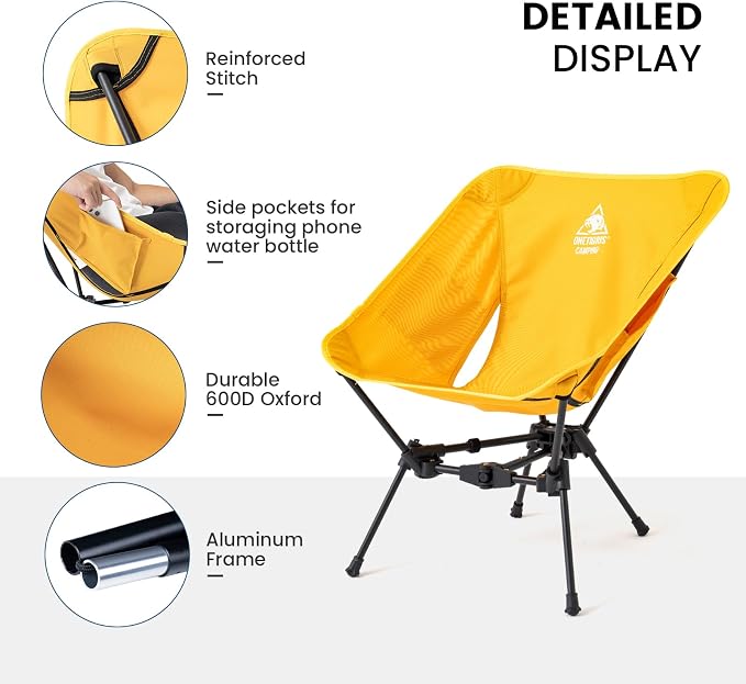 ONETIGRIS Tigerblade Camping Chair, Lightweight Folding Backpacking Hiking Chair - Image 6