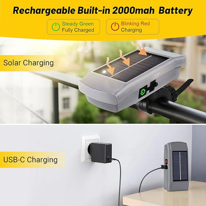 Grill Lights for Blackstone Weber Grills, USB-C Rechargeable Solar 360° Rotatable Automatic On/Off LED BBQ Light for Outdoor Barbecue, Waterproof Heat-Resistant Griddle Accessories