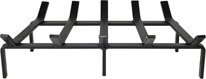 SteelFreak Heavy Duty Steel Fireplace Grate - Made in The USA (24 Inch)