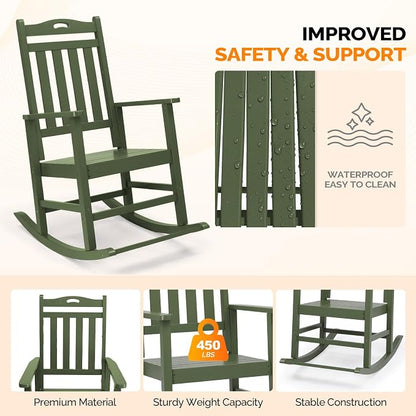 VINGLI Outdoor Rocking Chair - Image 4