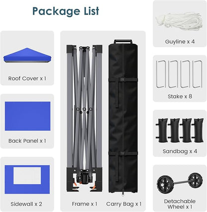 Raynesys 10x10ft Pop Up Canopy Tent - Image 6