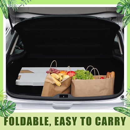 10 Pack 30 Gallon Corrugated Cardboard Trash Cans Bulk for Events Parties Disposable and Reusable Cans Bottle Recycling Bins with 20 Garbage Bags White Garbage Boxes for Outdoor Events