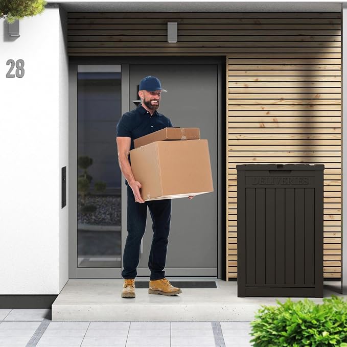 55 Gallon Package Delivery Box for Outside, Weather Resistant UV Protection - Image 7