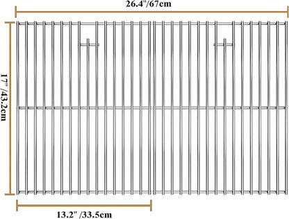 17 Inches Cooking Grates for Home Depot Nexgrill 720-0830H, 720-0830D, 720-0783E, 720-0783C, Heavy Duty Stainless Steel Grill Grate Replacement