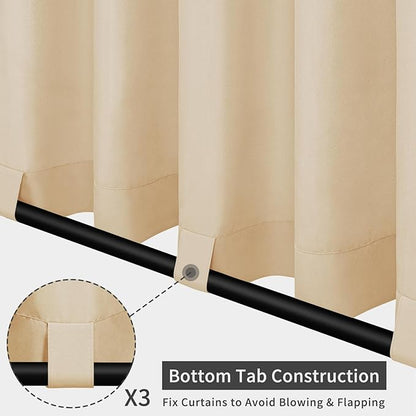 Easy-Going Outdoor Patio Curtains 2 Panels, 54x84 inch, Porch and Pergola - Image 3